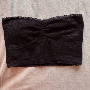 Black lace bra/tubetop